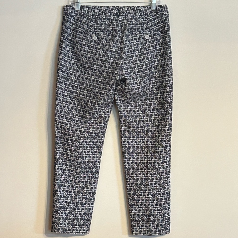 NWT Banana Republic Factory Avery Blue and White Ankle-Length Pants - Picture 4 of 9